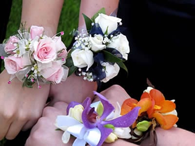 Wrist Corsages - Girls Comparing